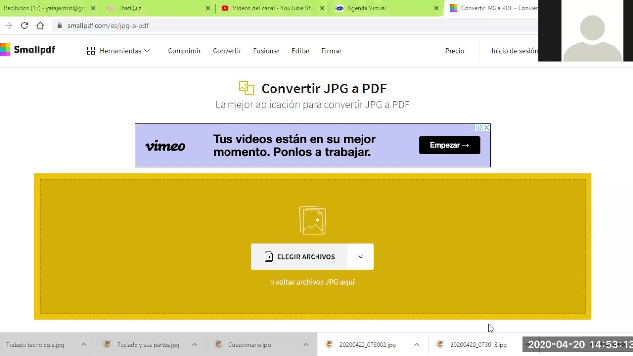 Como Unir Varias Fotos En Pdf YouTube
