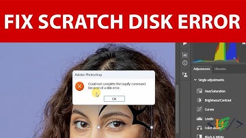 How to Fix Could not Complete the Command because of Disk Error in Adobe Photoshop | Scratch Disk