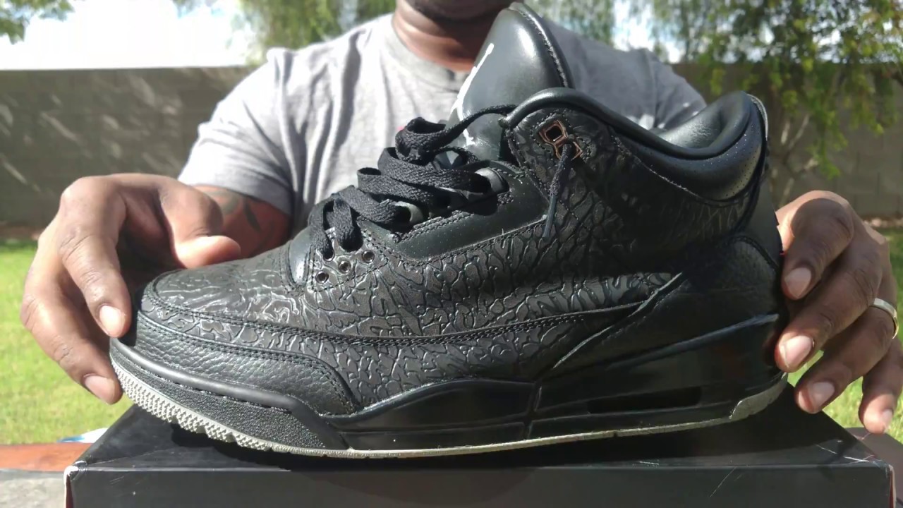 jordan 3 black flip