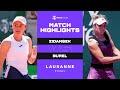 Tamara Zidansek vs. Clara Burel | 2021 Lausanne Final | WTA Match Highlights