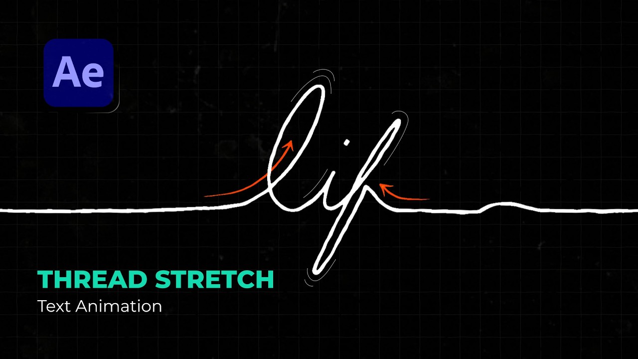 Create Smooth Thread Text Animation in After Effects! | No Plugins ...
