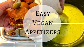 Easy Vegan Appetizers//Chopped Cheeseburger Sliders (Vegan)//Easy Vegan Queso