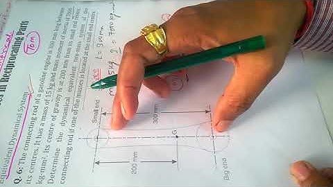DOM-Numerical on Inertia Force in Reciprocating Parts - 6 #machine #dynamics #mechanical #balancing