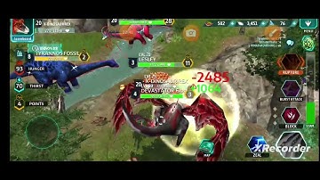 I met with many hackers in jungle survival match In dino Tamers-Jurassic MMO part 2