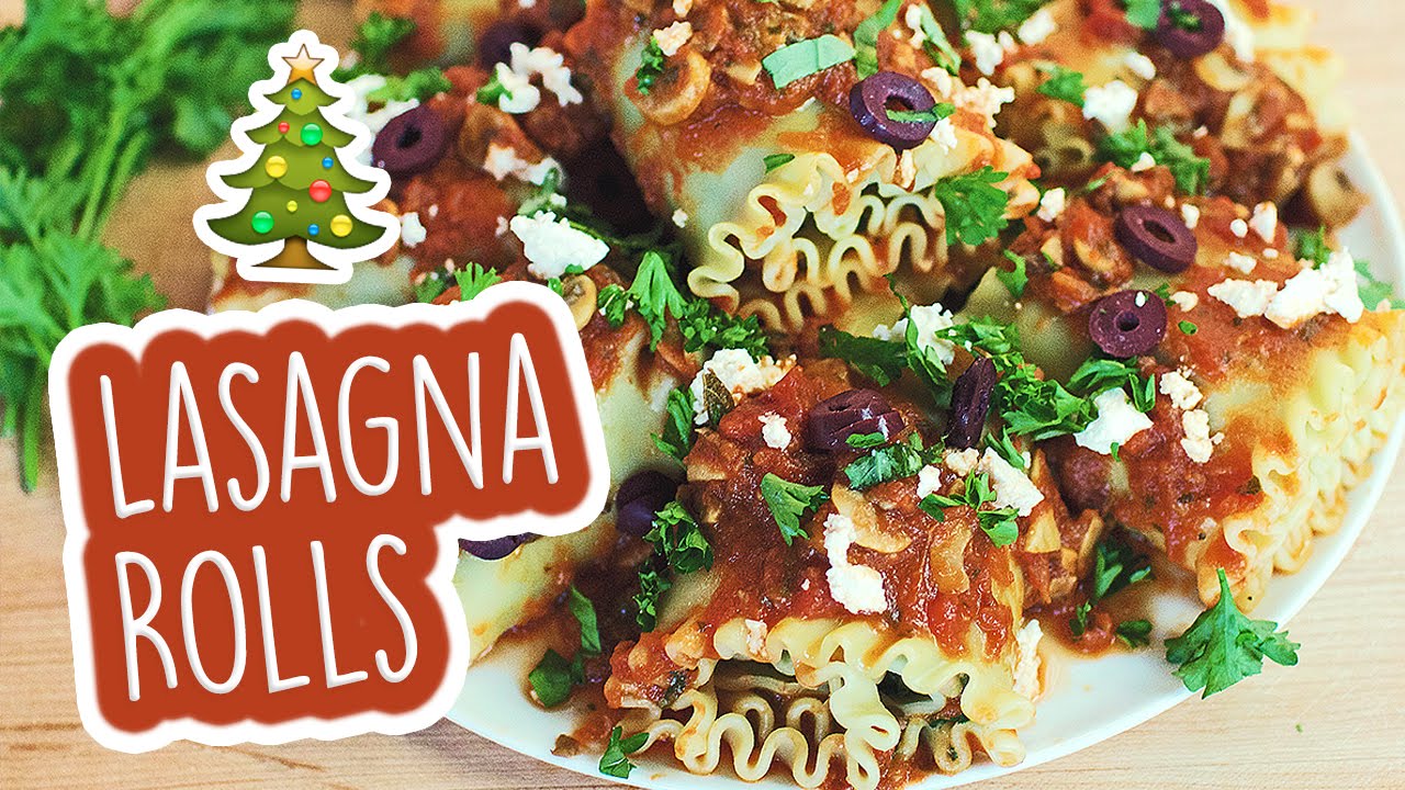 Lasagna Rolls :: Day 9 of 12 Days of Vegan Christmas Recipes - YouTube