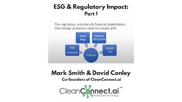 ESG & Regulatory Impact Part 1