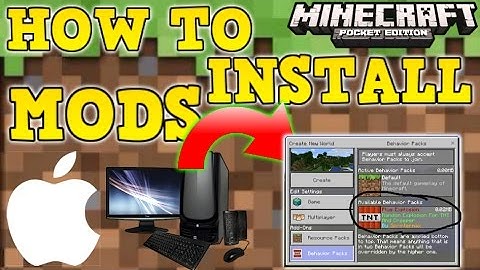 MCPE IOS 0.16.0 HOW TO INSTALL MOD ADD ONS - MINECRAFT POCKET EDITION MODS NO JAILBREAK