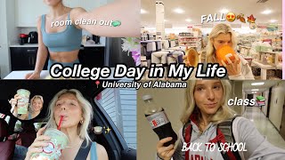 College Day in My Life | classes start, room shopping, cleaning & more!