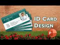 Employee ID Card Design in PowerPoint PowerPoint Template Design