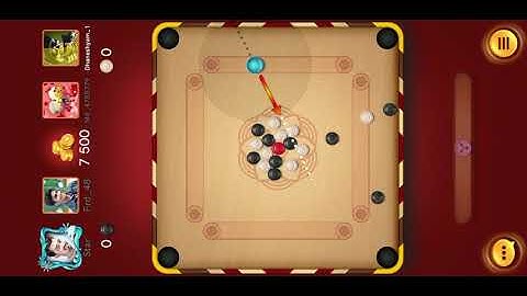 Carrom 4 players game | Carrom pool 2 vs 2 Player game play | carrom games 530