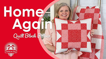 Quilty Pillows from Quilt Blocks! Favorite way to finish Single Quilt Blocks