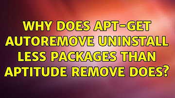 Ubuntu: Why does apt-get autoremove uninstall less packages than aptitude remove does?