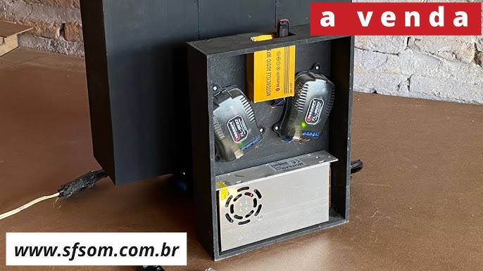 SF SOM - Mini paredão 2 graves 30w rms, completo, Clique