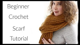 The Easiest Crochet Scarf Tutorial !!!
