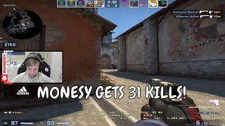 m0nesy gets 31 kills on faceit on inferno!