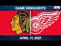 NHL Game Highlights | Blackhawks vs. Red Wings – Apr. 17, 2021