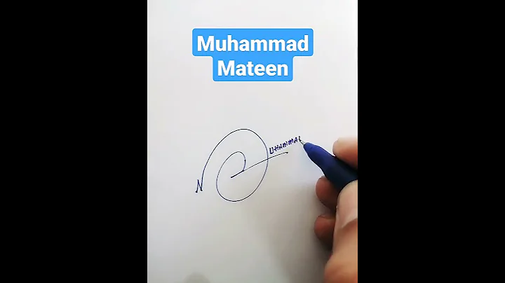 Muhammad Mateen Name Signature Request done