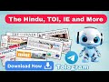 How to download free newspapers pdf | the hindu, Times of India, Indian Express & More | Daily