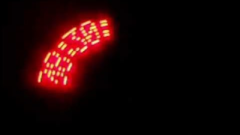 Time on POV LED display