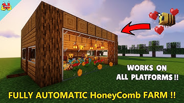 EASY Bee Farm in Minecraft - Automatic Honeycomb Farm Minecraft ( Minecraft Tutorial )