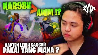 Ternyata Kapten Lebih Sangar Pakai Kar98K Daripada AWM !! | HD Ultra PUBGM Indonesia