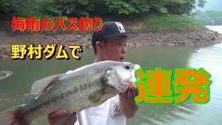 梅雨のバス釣り 野村ダムで連発 Youtube 梅雨のバス釣り 野村ダムで連発 Youtube