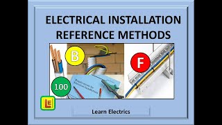 Learn Electrical Reference Methods, Installation Reference Methods