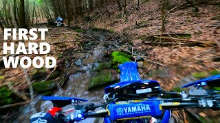 2023 YAMAHA WR450F  FIRST HARD WOOD ENDURO