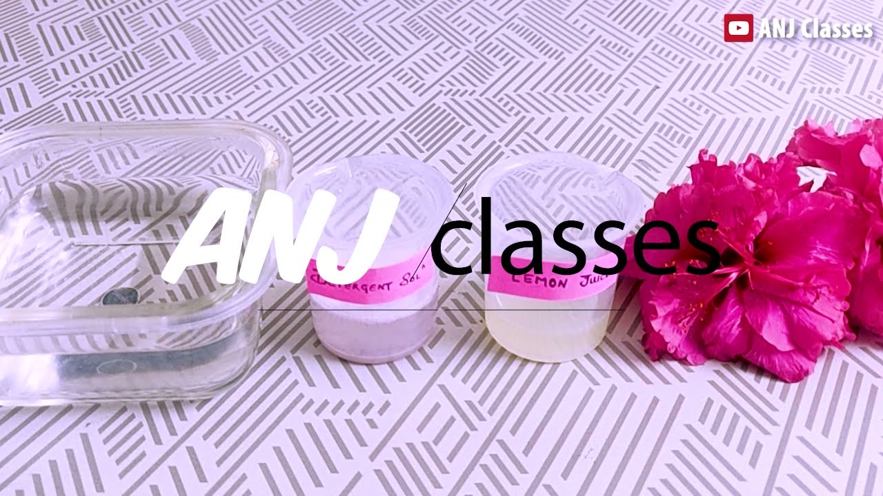 Acid Base test using China Rose indicator Class 10 Class 7 ANJ