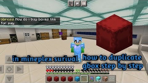How to duplicate gbox in mineplex survival step-by-step