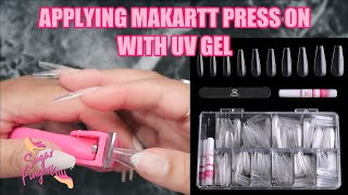 How To Apply Makartt Press On NaIls With UV Builder Gel