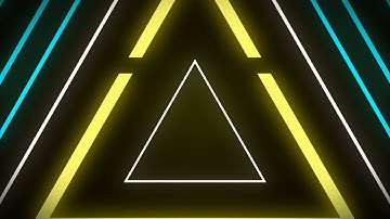 Abstract Neon Loop triangle tunnel motion design vj moving  background