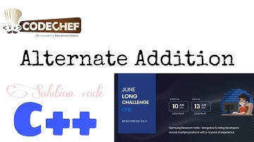 Alternate Additions (solution code) June Long One(2022) || Codechef