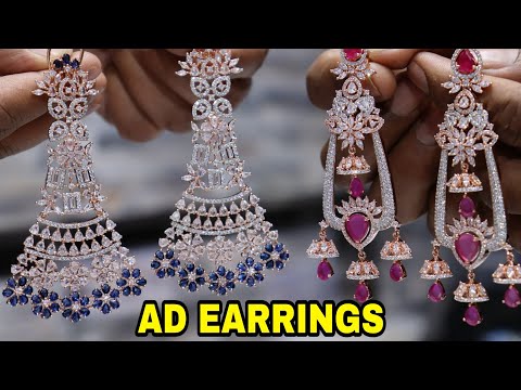 Ad Jhumka | Artificial Ad Long Earrings | Doublet Stone Earrings in Wholesale