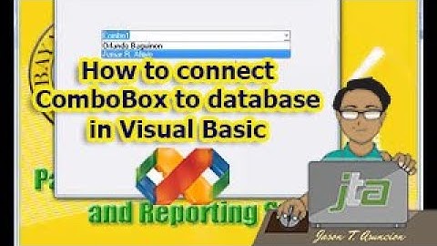 How to connect ComboBox to database in Visual Basic