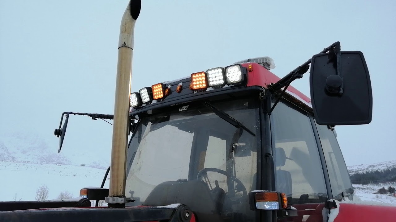 Case 5140 snowblowing