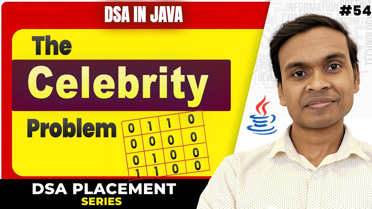 The Celebrity Problem in Java 🔥 | Stack Interview Question | DSA in ...