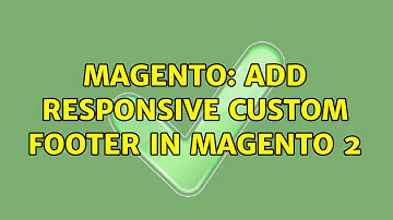 Magento: Add responsive custom footer in Magento 2