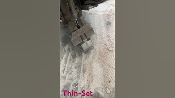 Thin-set removal. #construction #tileremoval #tile #subfloor #woodfloor #work #flooring #concrete