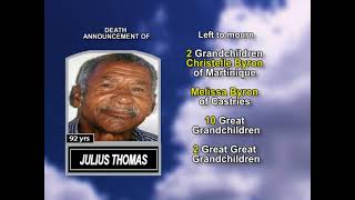 Julius Thomas ~ Medium Obituary