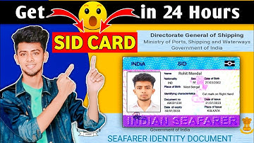 SID CARD in 24 Hours, Full details & Very Easy Process || Skylar Rohit