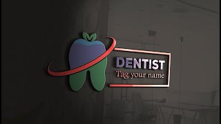 How to Create Dental Doctor logo Design in Adobe Illustrator | Dentist Logo | Medical Logo Tutorial