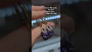 Золото 585 пробы. Золотые серьги #золото #серьги #jewelry