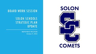 10/9/24 Work Session #1: Responsive Practices