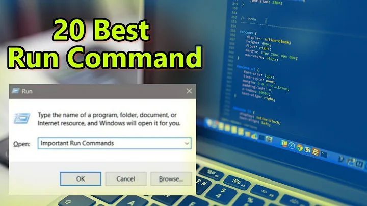 20 Important Run Commands Every Windows User Should Know