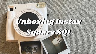 INTRO TO MY CHANNEL + UNBOXING INSTAX SQUARE SQ1