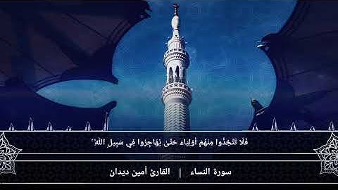 سورة النساء الصفحة {16}بصوت القارئ أمين ديدان