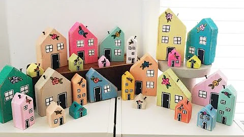 Make a Cute Wood Block Neighborhood