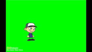 Random Guy Behind A Green Screen.