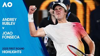 Thumbnail for Andrey Rublev v Joao Fonseca Highlights | Australian Open 2025 First Round